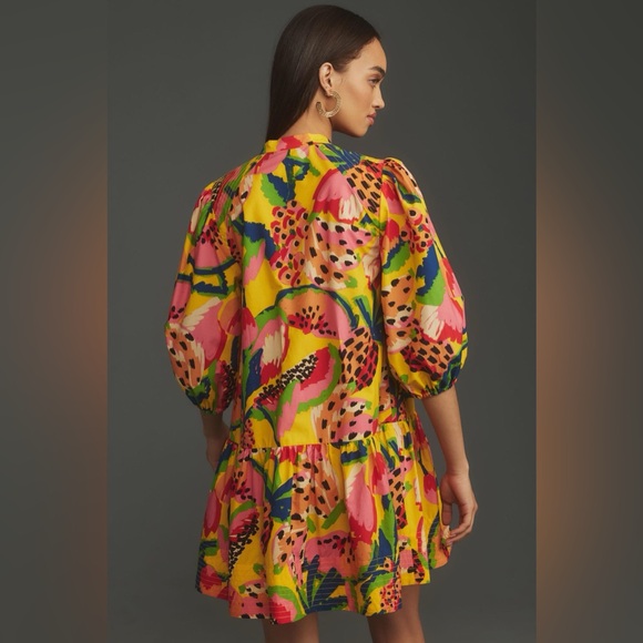 Farm Rio Long-Sleeve Printed Mini Dress - Picture 3 of 3